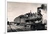 1900s 1910 STEAM ENGINE PASSENGER TRAIN ROLLING STOCK OF THE HUDSON BAY EMPORIA AND GULF LINE KA...-Charles Phelps Cushing-Framed Photographic Print