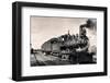 1900s 1910 STEAM ENGINE PASSENGER TRAIN ROLLING STOCK OF THE HUDSON BAY EMPORIA AND GULF LINE KA...-Charles Phelps Cushing-Framed Photographic Print