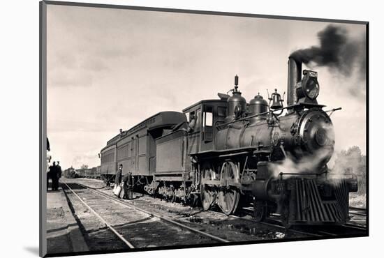 1900s 1910 STEAM ENGINE PASSENGER TRAIN ROLLING STOCK OF THE HUDSON BAY EMPORIA AND GULF LINE KA...-Charles Phelps Cushing-Mounted Photographic Print