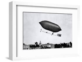 1900s-1910s Lincoln Beachey Airship Appearance Is Cross Between Hot Air Balloon and Blimp-null-Framed Photographic Print