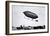 1900s-1910s Lincoln Beachey Airship Appearance Is Cross Between Hot Air Balloon and Blimp-null-Framed Photographic Print