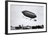 1900s-1910s Lincoln Beachey Airship Appearance Is Cross Between Hot Air Balloon and Blimp-null-Framed Photographic Print