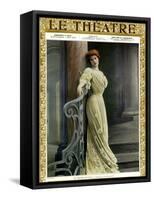 1900s France Le Theatre Magazine Cover-null-Framed Stretched Canvas