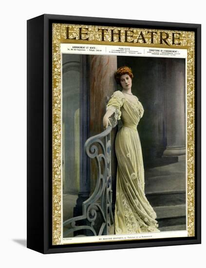 1900s France Le Theatre Magazine Cover-null-Framed Stretched Canvas