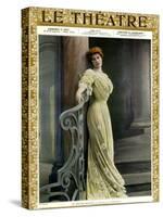 1900s France Le Theatre Magazine Cover-null-Stretched Canvas