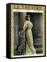 1900s France Le Theatre Magazine Cover-null-Framed Stretched Canvas