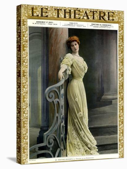 1900s France Le Theatre Magazine Cover-null-Stretched Canvas