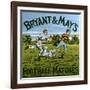 1900s UK Bryant and May's Label-null-Framed Giclee Print