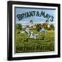 1900s UK Bryant and May's Label-null-Framed Giclee Print