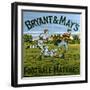 1900s UK Bryant and May's Label-null-Framed Giclee Print