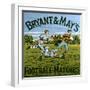 1900s UK Bryant and May's Label-null-Framed Giclee Print