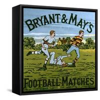 1900s UK Bryant and May's Label-null-Framed Stretched Canvas