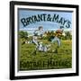 1900s UK Bryant and May's Label-null-Framed Giclee Print