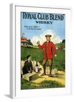 1900s UK Royal Club Blend Whisky Poster-null-Framed Giclee Print