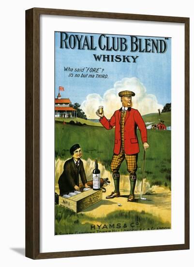 1900s UK Royal Club Blend Whisky Poster-null-Framed Giclee Print