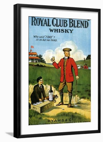 1900s UK Royal Club Blend Whisky Poster-null-Framed Giclee Print