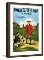 1900s UK Royal Club Blend Whisky Poster-null-Framed Giclee Print