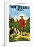 1900s UK Royal Club Blend Whisky Poster-null-Framed Giclee Print