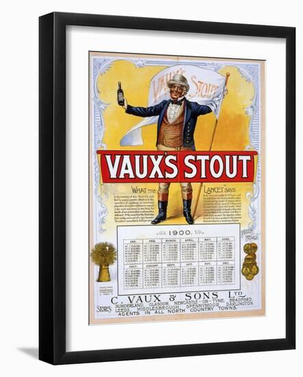 1900s UK Vaux's Magazine Plate-null-Framed Giclee Print