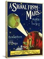 1900s USA A Signal From Mars Sheet Music Cover-null-Stretched Canvas