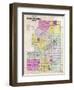 1901, Green Lake County Outline Map, Wisconsin, United States-null-Framed Premium Giclee Print