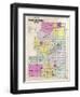 1901, Green Lake County Outline Map, Wisconsin, United States-null-Framed Premium Giclee Print