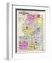 1901, Green Lake County Outline Map, Wisconsin, United States-null-Framed Premium Giclee Print