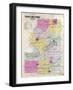 1901, Green Lake County Outline Map, Wisconsin, United States-null-Framed Giclee Print