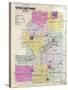 1901, Green Lake County Outline Map, Wisconsin, United States-null-Stretched Canvas