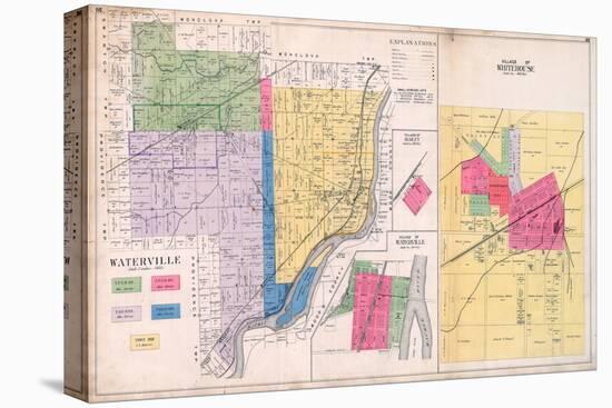 1901, Waterville, Bailey, Whitehouse Village, Ohio, United States-null-Stretched Canvas