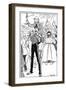 1902 Coronation - in the Crowd, a Friend in Need-Tom Browne-Framed Art Print