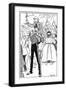 1902 Coronation - in the Crowd, a Friend in Need-Tom Browne-Framed Art Print