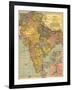 1902 Map of India, Then a Colony Within the British Empire, Showing Internal Boundaries-null-Framed Art Print