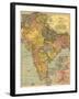1902 Map of India, Then a Colony Within the British Empire, Showing Internal Boundaries-null-Framed Art Print