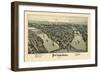 1902, Pittsburgh Bird's Eye View, Pennsylvania, United States-null-Framed Giclee Print