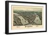 1902, Pittsburgh Bird's Eye View, Pennsylvania, United States-null-Framed Giclee Print