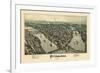 1902, Pittsburgh Bird's Eye View, Pennsylvania, United States-null-Framed Giclee Print