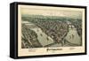 1902, Pittsburgh Bird's Eye View, Pennsylvania, United States-null-Framed Stretched Canvas