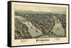 1902, Pittsburgh Bird's Eye View, Pennsylvania, United States-null-Framed Stretched Canvas