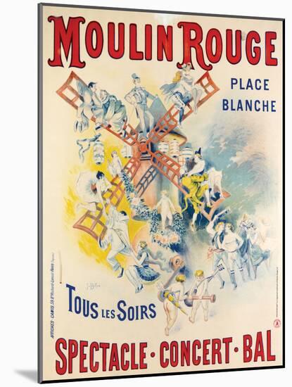 1902- Réouverture Moulin Rouge-Jose Belon-Mounted Giclee Print