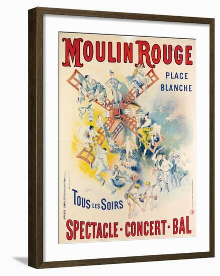 1902- Réouverture Moulin Rouge-Jose Belon-Framed Giclee Print