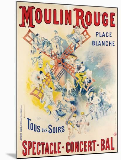 1902- Réouverture Moulin Rouge-Jose Belon-Mounted Giclee Print