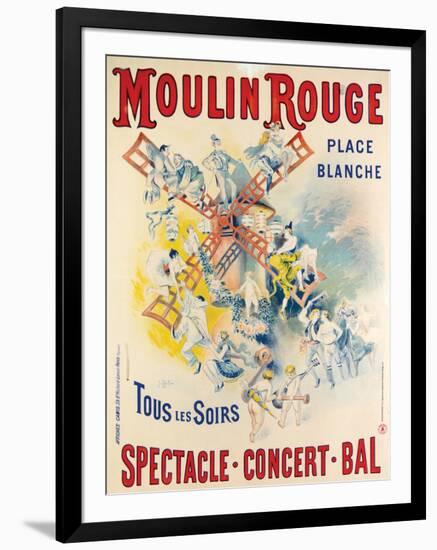 1902- Réouverture Moulin Rouge-Jose Belon-Framed Giclee Print