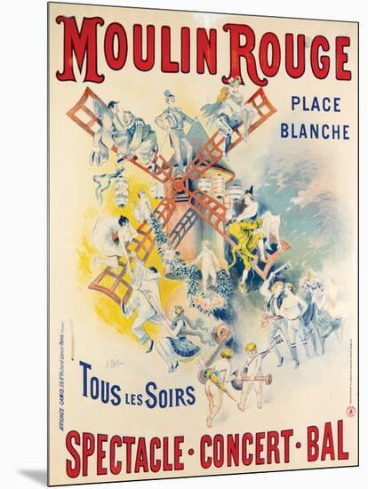 1902- Réouverture Moulin Rouge-Jose Belon-Mounted Giclee Print