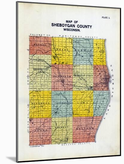 1902, Sheboygan County, Wisconsin, United States-null-Mounted Giclee Print