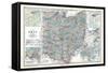 1902, State Map, Ohio, United States-null-Framed Stretched Canvas