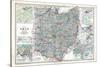 1902, State Map, Ohio, United States-null-Stretched Canvas