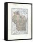 1902, State Map, Wisconsin, United States-null-Framed Stretched Canvas