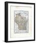 1902, State Map, Wisconsin, United States-null-Framed Giclee Print