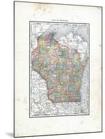 1902, State Map, Wisconsin, United States-null-Mounted Giclee Print
